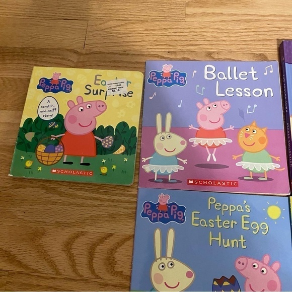 Peppa Pig Book Bundle Easter Surprise Ballet Lesson Easter Egg Hunt Ballet - Picture 3 of 5